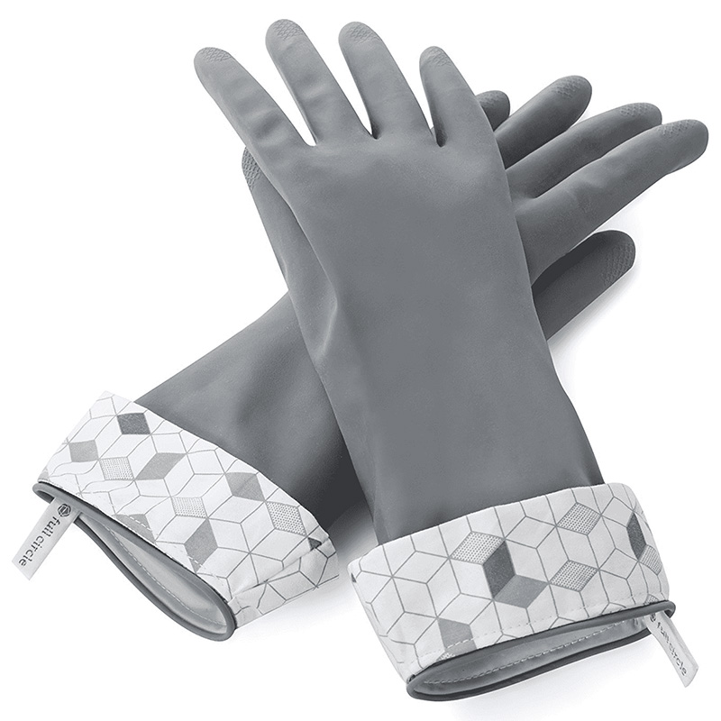 Isolated image of Full Circle Home grey eco friendly alternative to disposable gloves.